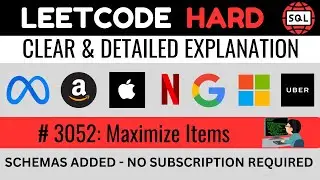 Leetcode HARD 3052 - Maximize Items FLOOR CASE WHEN SQL - Explained by Everyday Data Science