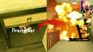 How to find and Use the Fire Cracker ( Ice Scream 3 )