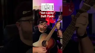 Get Lucky by Daft Punk featuring Pharrell Williams Guitar Tutorial! 