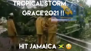 Live video of Tropical storm  GRACE hits Jamaica 🇯🇲 😳