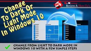 Change From Light to Dark Mode in Windows 10