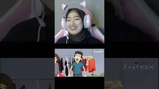Kang sai jualan siomay ❎  kang sai jualan baju ✅  #reactionvideo #reaction #animasi #podtoon