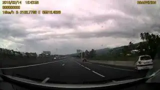 Sortie de route spectaculaire