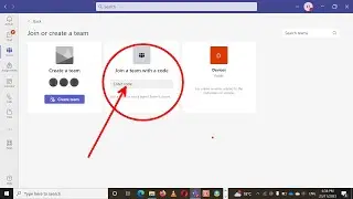 MS TEAMS: JOINING A TEAM WITH A CODE