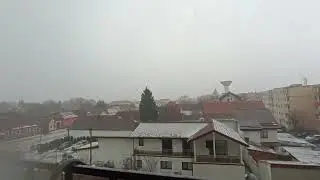 Grindină (hailstorm) in Ghimbav (Brașov) 16.03.2025 - 16:20