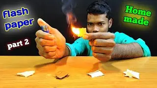 Home made magic flash paper || Flash paper kaise banaye