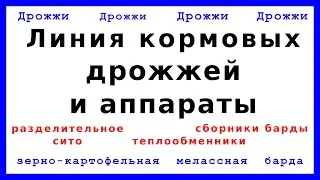 Линия кормовых дрожжей и аппараты линии