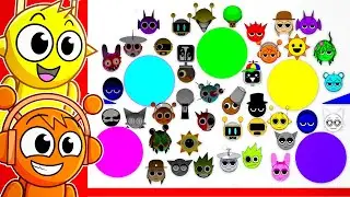 Sprunki PHASE 1 vs PHASE 2 MARBLE RACE!