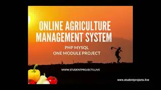Web Based Application for Agriculture Management system