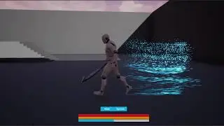 Unreal Engine 4 - NIAGARA - Energy/Stamina/Sprint System with VFX