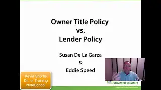 owners policy versus lenders policy