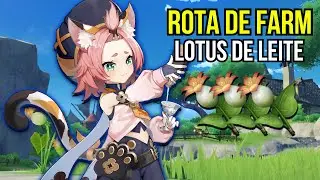 Farm Lotus de Leite/Calla Lily (Rota de Farm) - Genshin Impact -