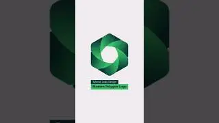 Modern Polygon Logo Design in CorelDraw 