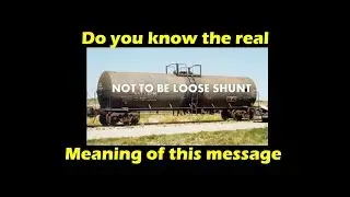 'Not to be loose shunt', what does that mean? Why it is written on the train tankers?