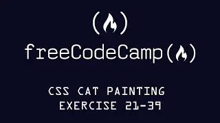 Free Code Camp Learn Intermediate CSS Building A Cat Painting Exercises 21-39