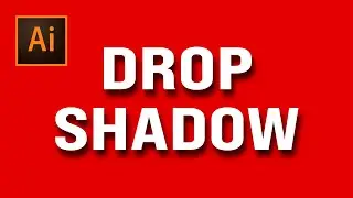 How to Add a Drop Shadow to Text in Adobe Illustrator | Drop shadow in illustrator