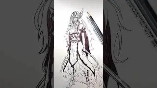 БРУНГИЛЬДА ♕ Drawing anime #shorts #recordofragnarokedit