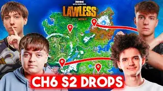 all PRO'S Drop Spots for NEW Season + FNCS... (peterbot, clix, veno, malibuca)