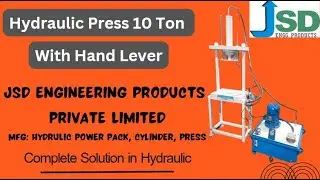 Hydraulic Press 10 ton with Hand Lever #hydraulic #press #machine #india #madeinindia #engineering