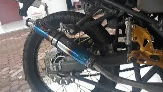 Suara knalpot R9 stainless di Ninja RR