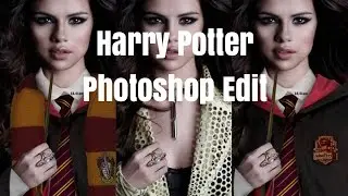 Harry Potter edit - Selena Gomez as Harry Potter Photoshop edit