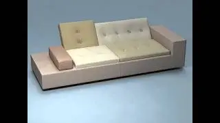 3D Model of Polder Sofa 01 Review
