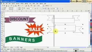 Creating banner shapes in CorelDraw