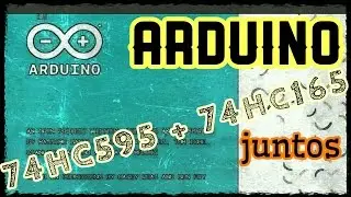 Arduino - 74hc595 e 74hc165 juntos