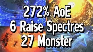 Path of Exile - 272% Increased Minion AoE - 6 Spectres - 27 Monster