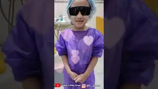 Ke Dokter Gigi Bawa Boneka Baby Alive, gusi bengkak harus rawat saraf🥲 APD ungu di Drg Nia Sudjana