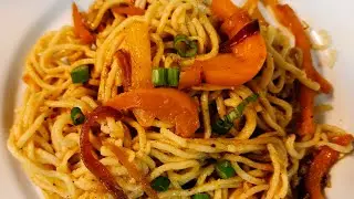 Veg Hakka Noodles/ Restaurant Style Vegetable Noodles