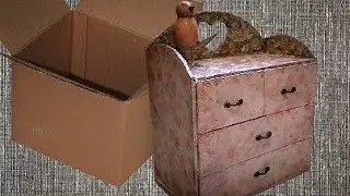 Diy.  Как из картона сделать комод своими руками 🏵 мебель из картона