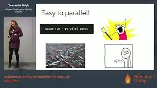 Automated testing in Playtika: the story of evolution (Oleksandra Kulyk, Ukraine) [RU]