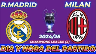 REAL MADRID VS MILAN CUANDO JUEGAN FECHA HORARIO DÍA Y HORA EN VARIOS PAÍSES
