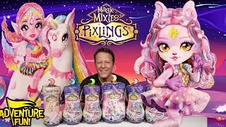 7 Magic Mixies Pixlings Shimmerverse Unia Unicorn & Rainbow Star Pegacorn AdventureFun Toy review!