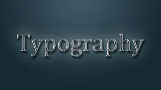 How to make | steel text effect | Typography Effect | Photoshop Tutorial.
