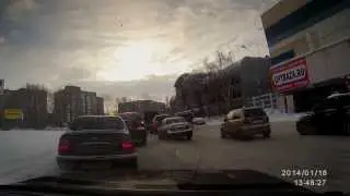 ДТП: не смог запрыгнуть на поребрик