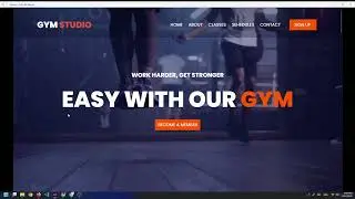 GYM STUDIO WEBSITE DESIGN || Design By Coding Script