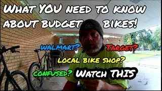 Big Box Store Bike vs LBS Budget Bikes What to Look For..filmed 6 1 19
