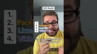 NFC North Record Prediction! #shorts  #nfl #nfcnorth #vikings #bears #packers #lions