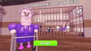 EVIL GRANDMA'S PRISON RUN! (Obby) New Update - Roblox Walkthrough FULL GAME