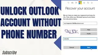 How To Unlock Outlook Account Without Phone Number