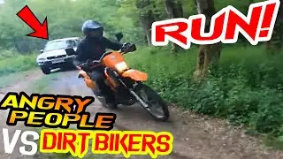 Stupid, Angry People Vs Dirt Bikers 2020 - Angry Man Chase Motorocycle!