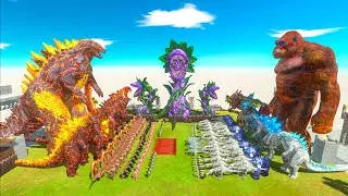 Epic Godzilla War - Team LAVA GODZILLA 2014 + SHIN GODZILLA VS Team SCAR KING KONG + SHIMO GODZILLA