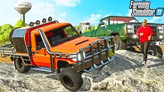 EXTREME FOUR WHEELING WITH CUSTOM TRUCKS! | FARMING SIMULATOR 22