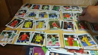 Road to Panini.Euro 2020..распаковка первых наклеек...