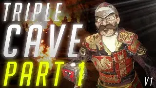 TRIPLE Cave v1 - Part 1: First and third cave | Base Building 2020 | Rust