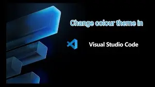 How to change color theme in VS code.