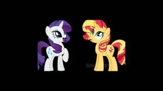 EDIT Sunset Shimmer and Rarity #shorts#mlp#mylittlepony