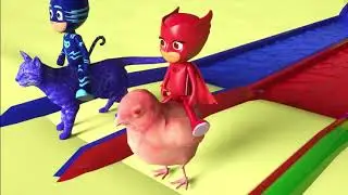 Pj Masks Farm Animal Learn Colors   Wrong Color Pj masks toys nusery rhymes